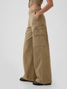 GAP Pantaloni cu buzunare Baggy Khaki Cargo GAP