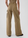 GAP Pantaloni cu buzunare Baggy Khaki Cargo GAP