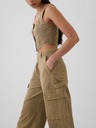 GAP Pantaloni cu buzunare Baggy Khaki Cargo GAP