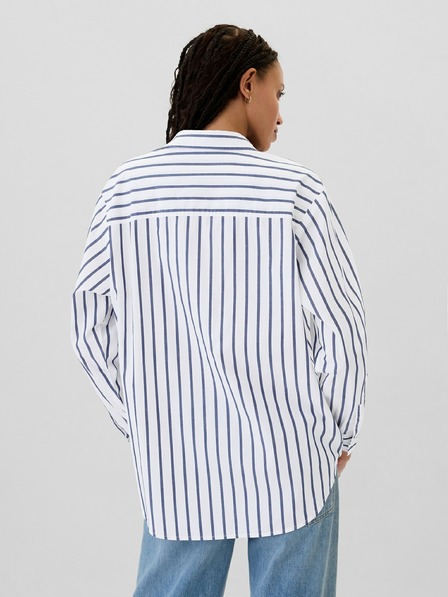 GAP Cămașă oversize cu dungi Poplin Big Shirt GAP