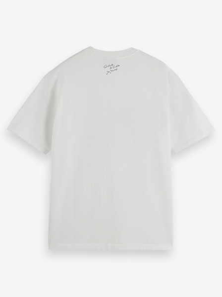 Scotch & Soda Tricou alb pentru bărbați Scotch & Soda x Joe Jonas