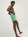 Jack & Jones Costume de baie cu model verde pentru bărbați Jack & Jones Fiji