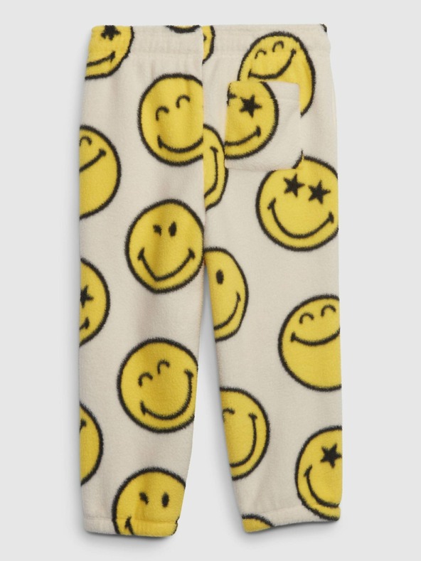 GAP Pantaloni de trening fleece pentru copii Unisex Gap × SmileyWorld® GAP