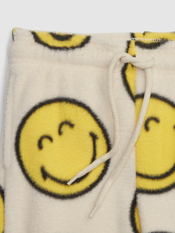 GAP Pantaloni de trening fleece pentru copii Unisex Gap × SmileyWorld® GAP