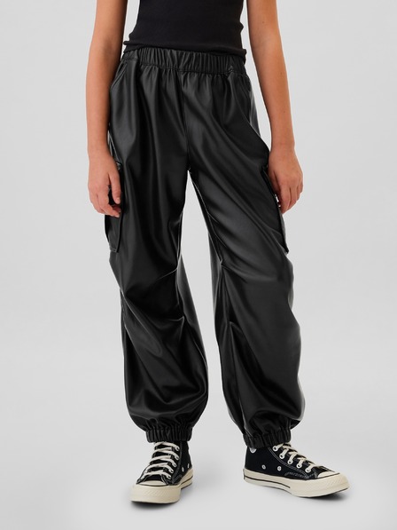 GAP Pantaloni Cargo pentru copii din piele ecologică GAP