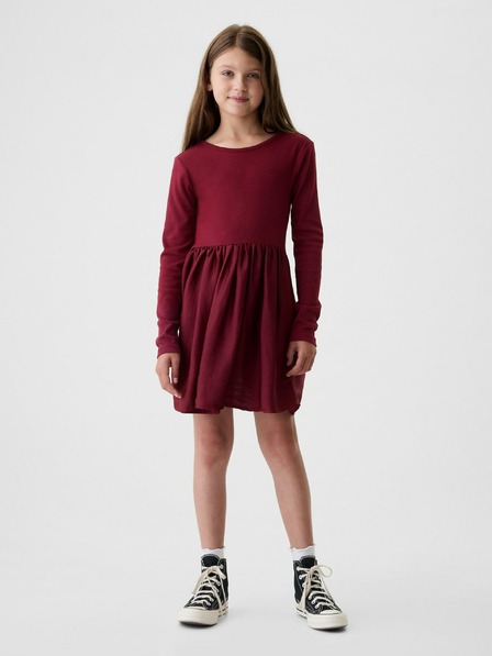 GAP Rochie pentru copii cu fustă din satin GAP