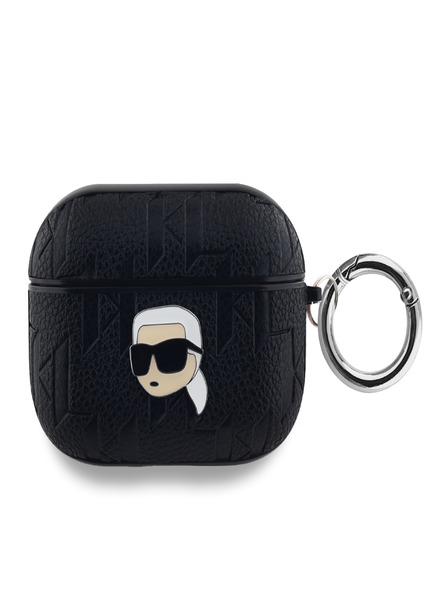 Karl Lagerfeld Karl Lagerfeld PU Embossed Karl Head Case pentru AirPods Pro Black