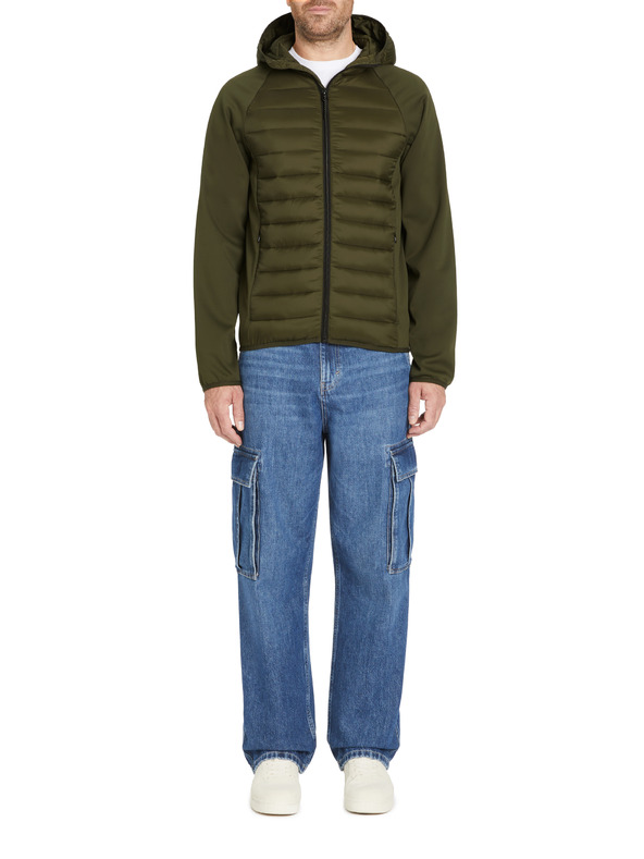 Celio Jachetă cu glugă kaki pentru bărbați Celio Jushellsl