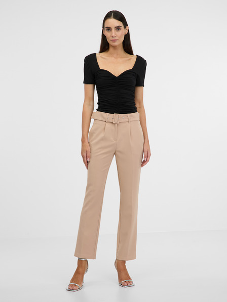 Orsay Pantaloni de damă maro deschis ORSAY