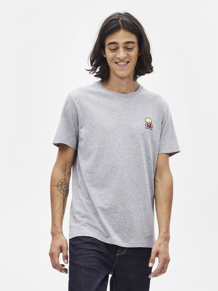 Celio Tricou gri deschis Celio Lsebar