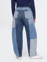 GAP Blugi High Rise Barrel Patchwork GAP