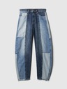 GAP Blugi High Rise Barrel Patchwork GAP