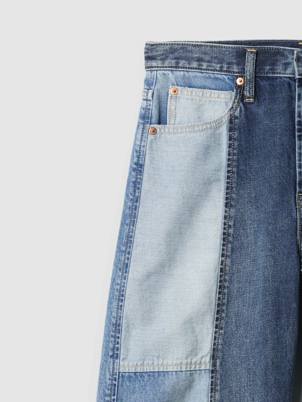 GAP Blugi High Rise Barrel Patchwork GAP