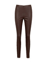 Orsay Pantaloni maro din piele artificială pentru femei ORSAY