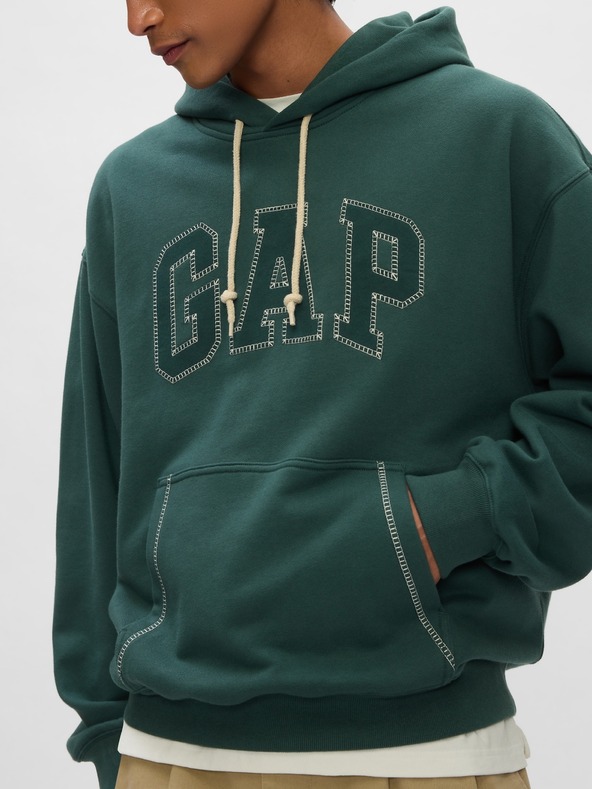 GAP Hanorac oversize Stitch cu logo GAP
