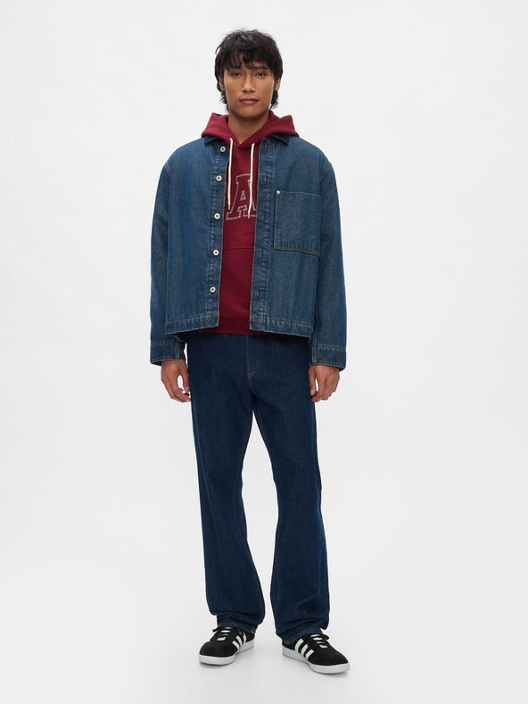 GAP Hanorac oversize Stitch cu logo GAP