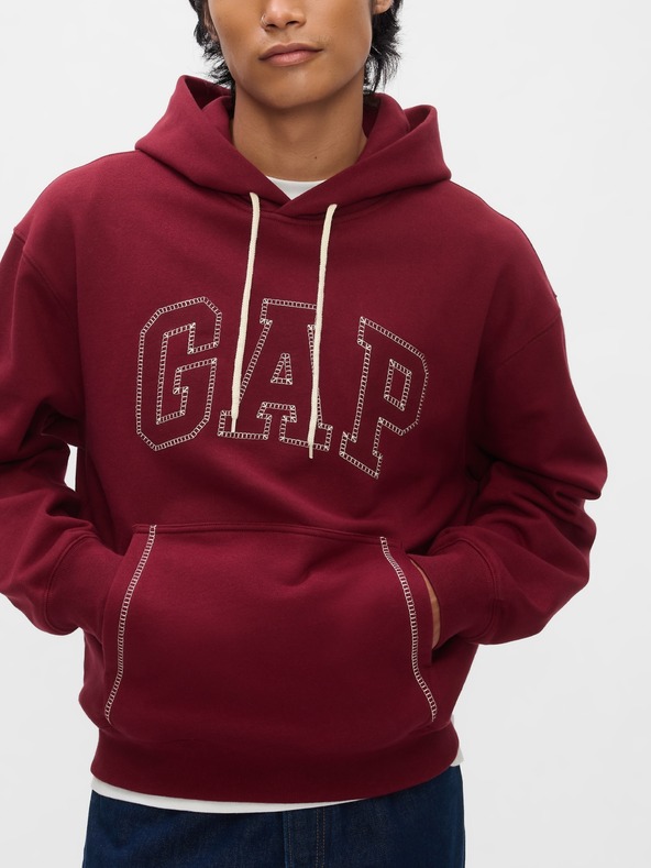 GAP Hanorac oversize Stitch cu logo GAP