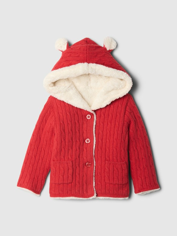 GAP Baby cardigan Unisex din sherpa CashSoft GAP