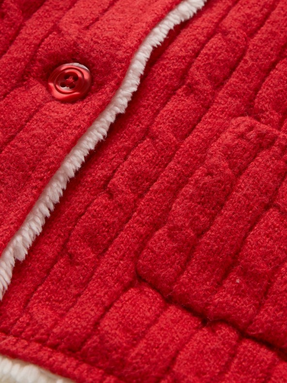 GAP Baby cardigan Unisex din sherpa CashSoft GAP