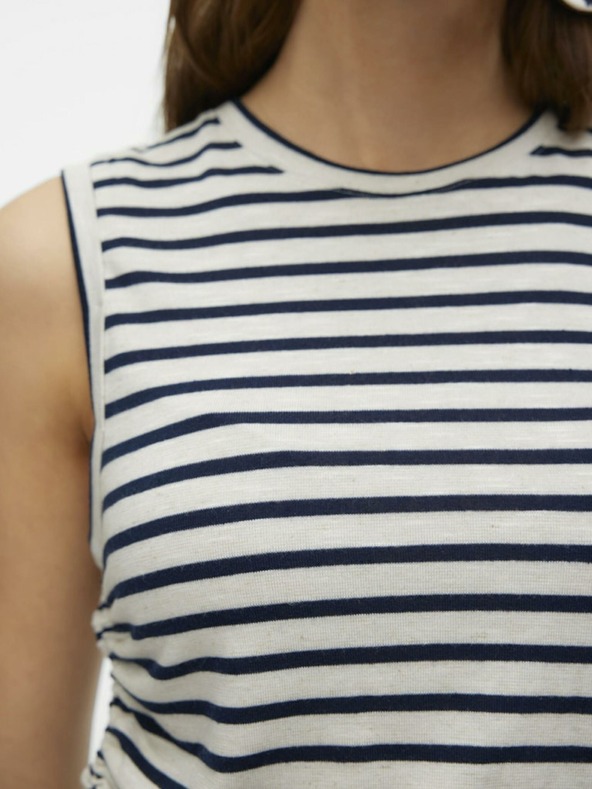 Vero Moda Top cu dungi albastre și crem Vero Moda Holly