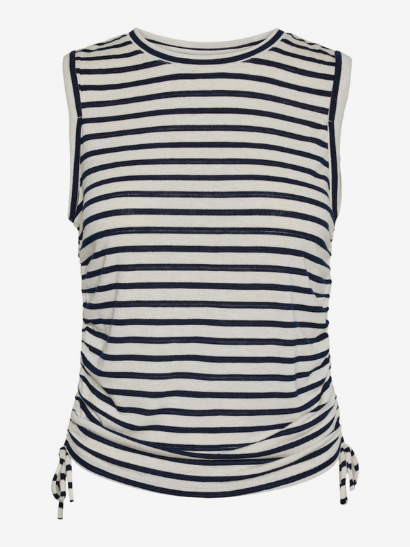 Vero Moda Top cu dungi albastre și crem Vero Moda Holly