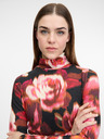 Orsay Tricou cu mânecă lungă pentru femei cu model roșu ORSAY