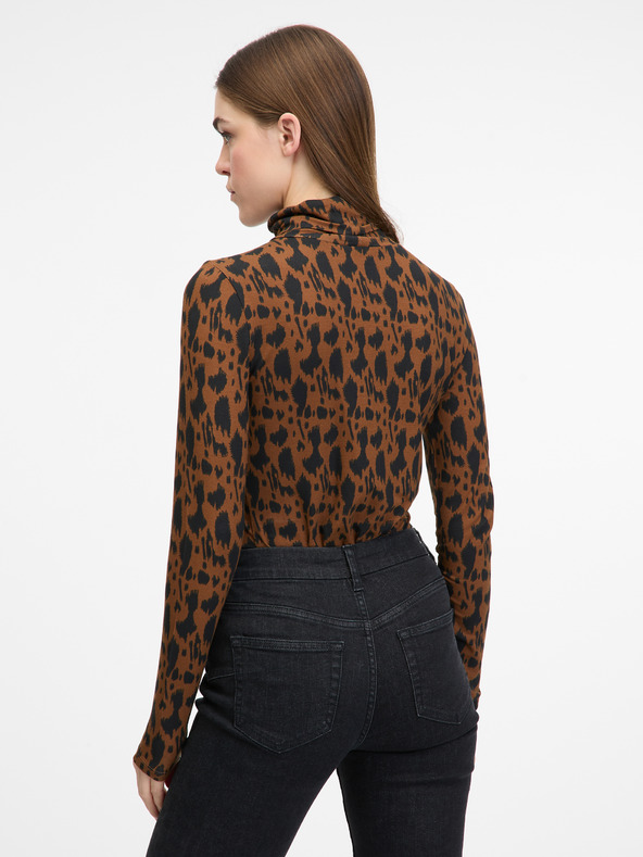 Orsay Tricou cu mânecă lungă pentru femei, maro deschis ORSAY
