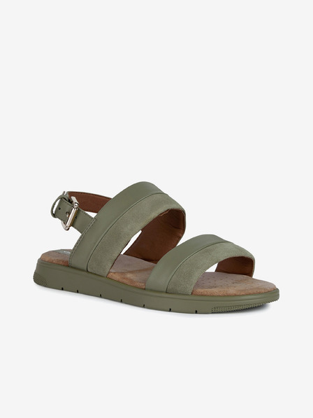 Geox Sandale din piele verzi pentru femei Geox Dandra