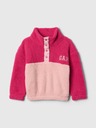 GAP Baby hanorac sherpa cu logo GAP