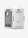 DKNY PU Leather Repeat Pattern Bottom Stripe MagSafe Back Cover pentru iPhone 13 Pro Max Brown DKNY