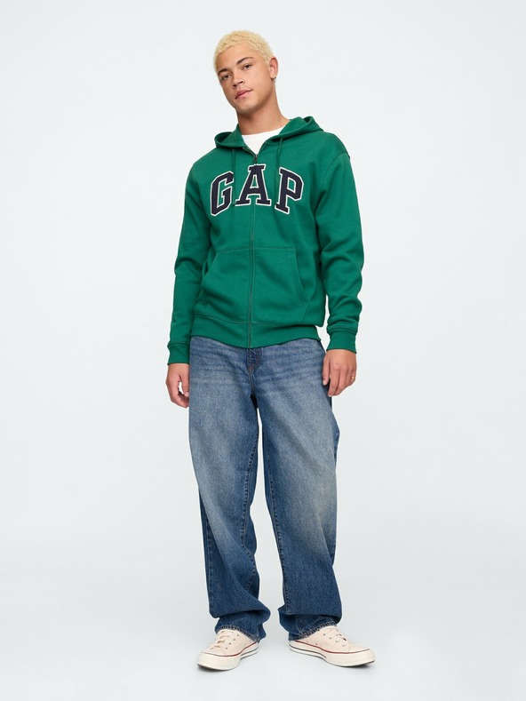 GAP Hanorac cu fermoar cu logo GAP