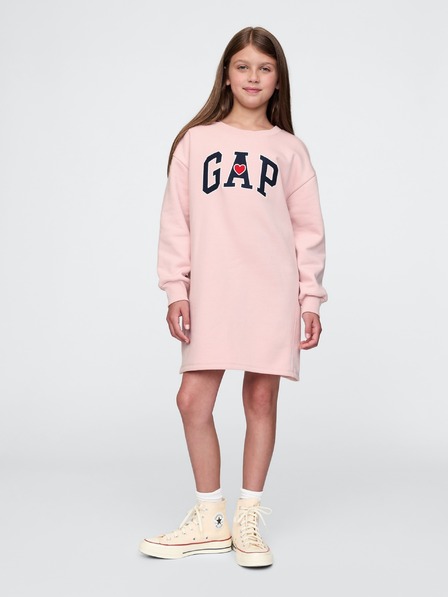 GAP Rochie tip hanorac oversize pentru copii cu logo GAP