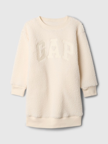 GAP Baby rochiță din sherpa cu logo GAP