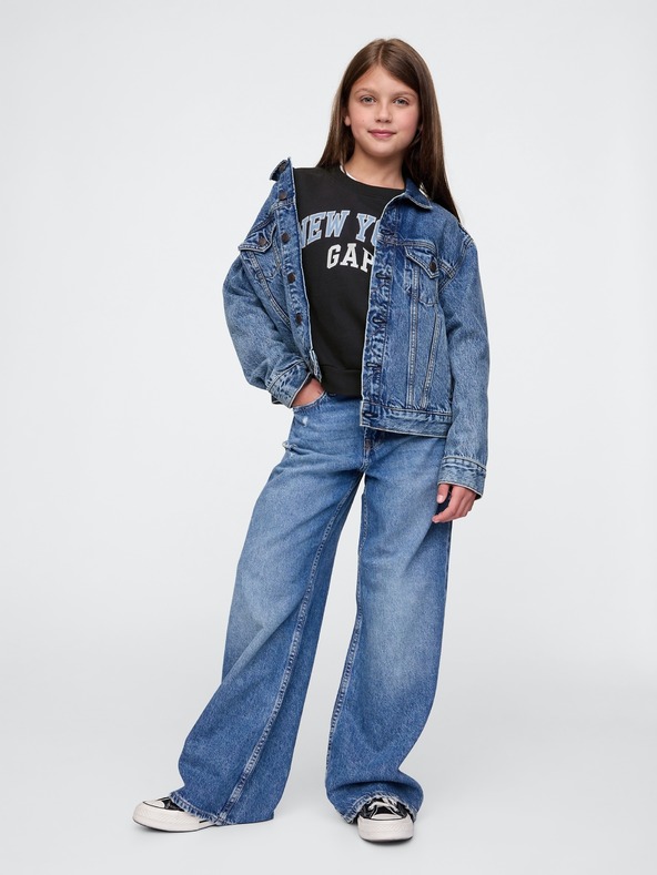 GAP Hanorac oversize pentru copii cu logo GAP