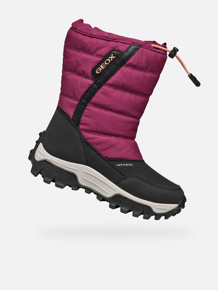 Geox Gheață de iarnă roșie pentru fete Geox Himalaya B Ab