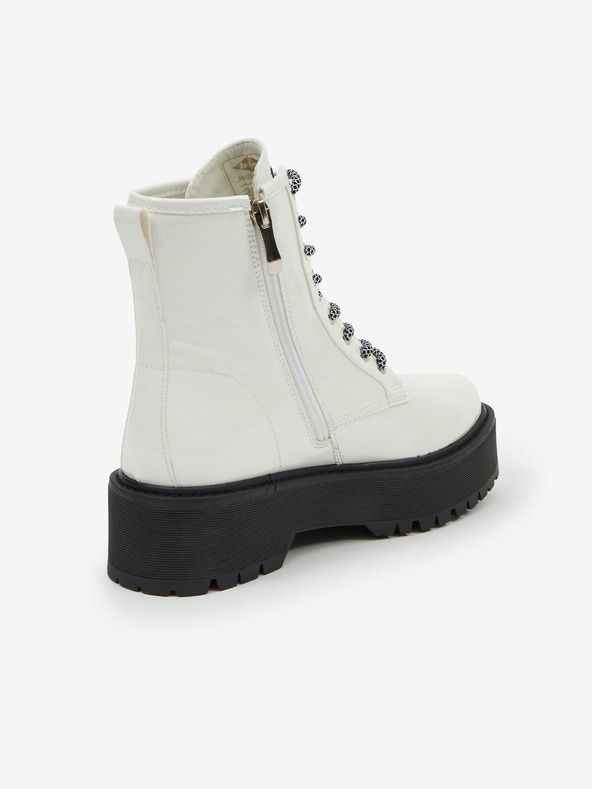 Lee Cooper Botine cu platformă Lee Cooper albe, de damă
