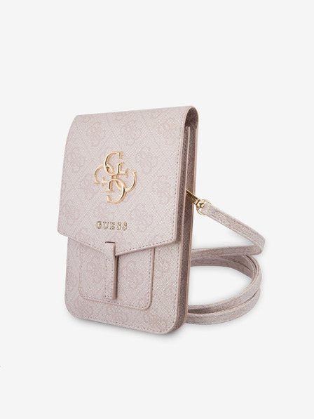Guess Geantă pentru telefon Guess PU 4G Metal Logo roz
