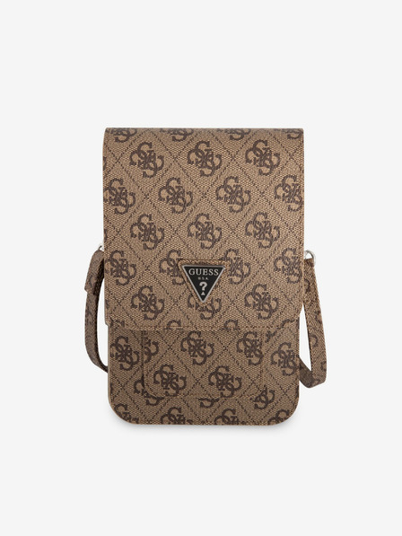 Guess Guess PU 4G Triangle Logo Phone Bag Maro