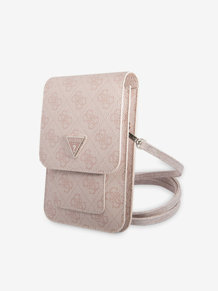 Guess Guess PU 4G Triangle Logo Phone Bag Roz