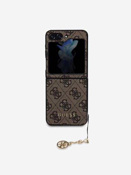 Guess Guess 4G Charm Back Cover pentru Samsung Galaxy Z Flip 5 Brown