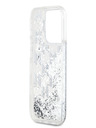 Karl Lagerfeld Liquid Glitter Monogram Gradient Back Cover pentru iPhone 15 Pro Alb Karl Lagerfeld