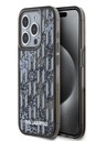 Karl Lagerfeld Liquid Glitter Monogram Gradient Back Cover pentru iPhone 15 Pro Max negru Karl Lagerfeld