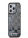 Karl Lagerfeld Liquid Glitter Monogram Gradient Back Cover pentru iPhone 15 Pro Max negru Karl Lagerfeld