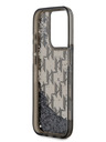 Karl Lagerfeld Liquid Glitter Monogram Gradient Back Cover pentru iPhone 15 Pro Max negru Karl Lagerfeld