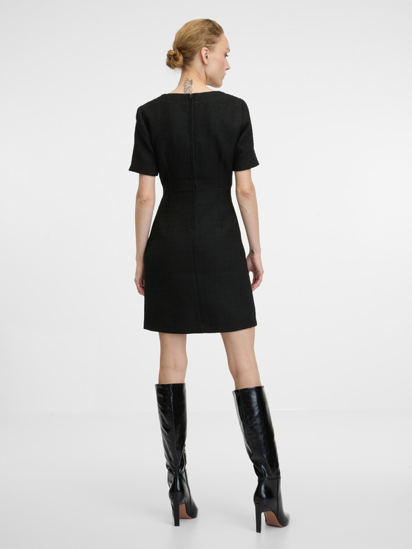 Orsay Rochie neagră de damă fără mâneci până la genunchi ORSAY