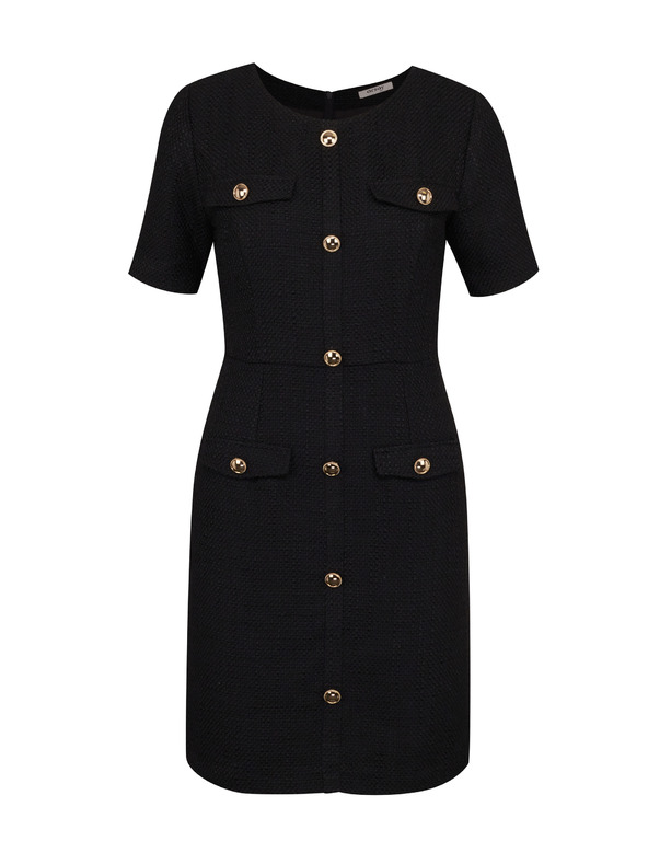 Orsay Rochie neagră de damă fără mâneci până la genunchi ORSAY