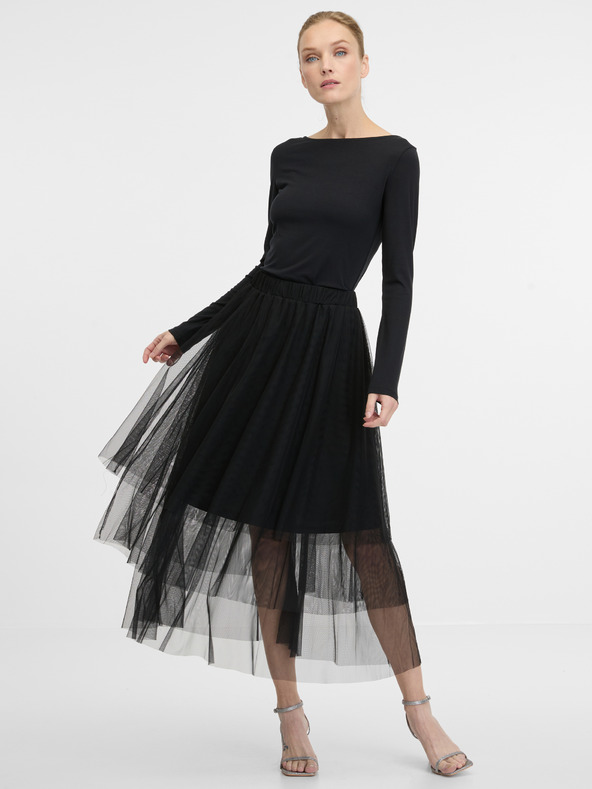 Orsay Fustă neagră pentru femei ORSAY