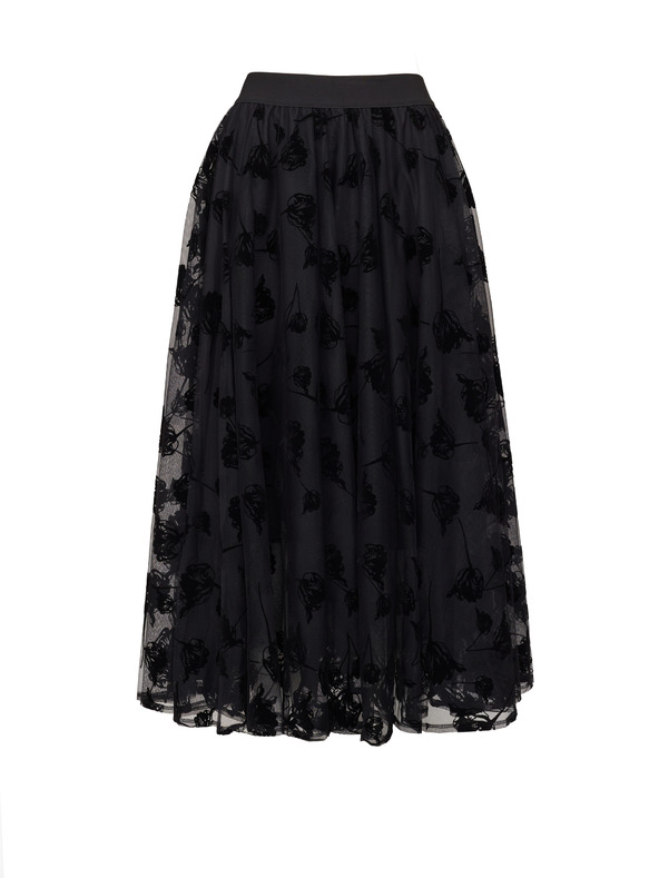 Orsay Fustă midi neagră pentru femei ORSAY