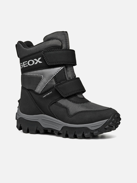 Geox Botine negre pentru băieți Geox Himalaya B ABX
