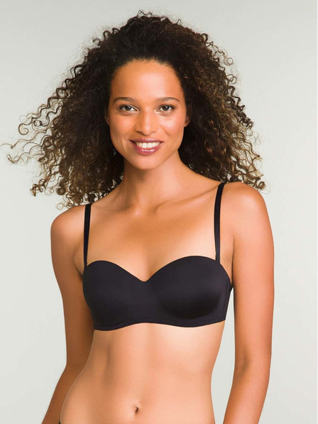 DIM Sutien Dim WIREFREE STRAPLESS negru pentru femei